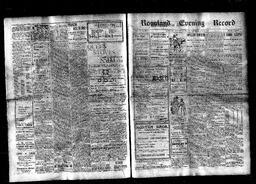   Rossland Evening Record 1898-06-09   , page 1