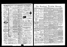   Rossland Evening Record 1897-07-05   , page 1