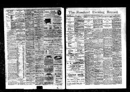   Rossland Evening Record 1897-07-28   , page 1