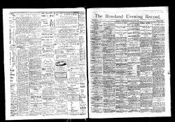  Rossland Evening Record 1897-04-09   , page 1