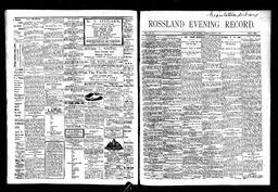   Rossland Evening Record 1897-03-06   , page 1