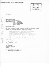 School Board of Trustees Correspondence