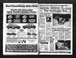   Castlegar Sun 1991-12-31   , page 1