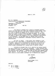 Letter to Superintendent of Educational Programmes