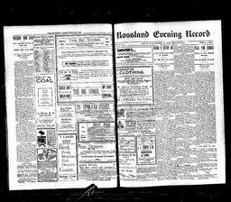   Rossland Evening Record 1899-02-18   , page 1