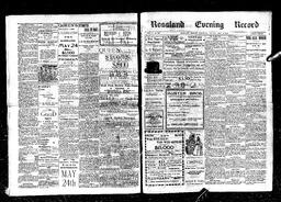   Rossland Evening Record 1898-05-13   , page 1