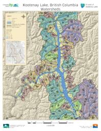 Kootenay Lake (Friends of Kootenay Lake) - Kootenay Lake Watersheds 33" x 44"