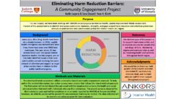 Eliminating Harm Reduction Barriers: A Community Engagement Project