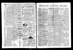   Rossland Evening Record 1897-03-18   , page 1