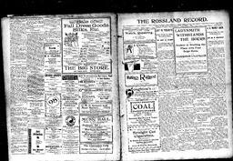   Rossland Evening Record 1899-11-01   , page 1