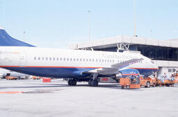Canadian Pacific Airplane with Baggage Train