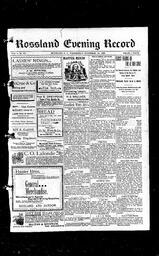   Rossland Evening Record 1898-11-23   , page 1