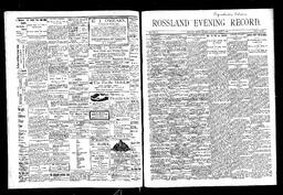   Rossland Evening Record 1897-03-25   , page 1