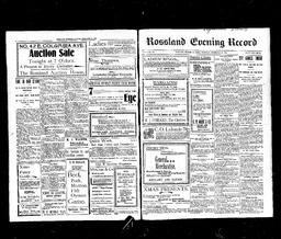   Rossland Evening Record 1898-12-20   , page 1